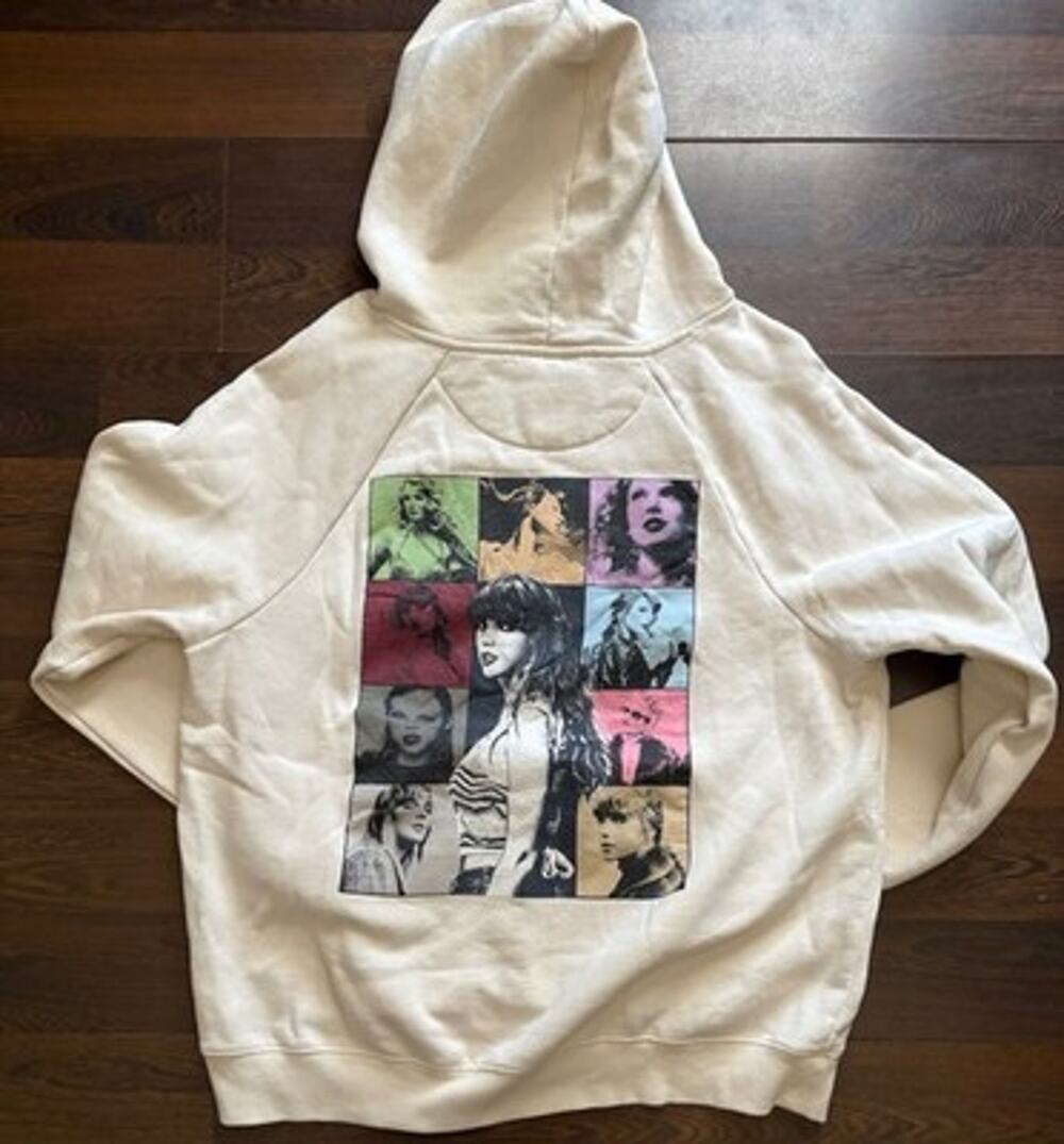 Taylor Swift The Eras Tour Beige Cream Hoodie Size Medium